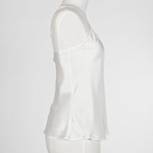 Load image into Gallery viewer, Carmen Kirstein 100% Silk Camisole with Lace