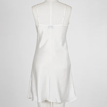 Load image into Gallery viewer, Carmen Kirstein 100%Silk Lace Slip Chemise Nightie. Made in New Zealand