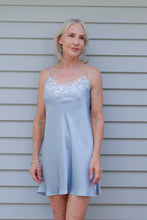 Load image into Gallery viewer, Carmen Kirstein 100%Silk Lace Slip Chemise Nightie. Made in New Zealand