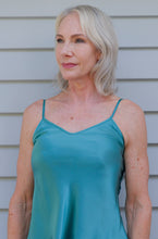 Load image into Gallery viewer, Carmen Kirstein 100%Silk Slip Chemise Nightie NZ Made.