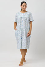 Load image into Gallery viewer, Schrank Pansies Floral Brunch Coat SK926P5 1 left in Blue size 14