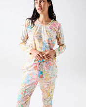 Load image into Gallery viewer, Kip &amp; Co Forever Floral Butter Organic Cotton Long Sleeve Pyjama Top and Slouch Pant Set