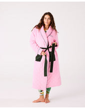 Load image into Gallery viewer, Kip &amp; Co Candy Pine Quilted Velvet Robe