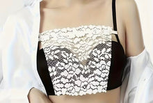 Load image into Gallery viewer, Bra Inserts, Woven Lace Cleavage Shields.