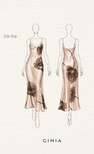 Load image into Gallery viewer, GINIA Silk Long Slip nightie in Bloom GBP402P size 10/12