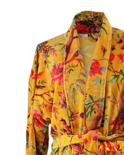 Load image into Gallery viewer, Velvet Paradise Robe Dressing Gown in Black 1 left