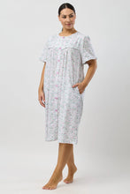 Load image into Gallery viewer, Schrank Pansies Floral Brunch Coat SK926P5 1 left in Blue size 14