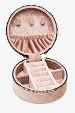 Load image into Gallery viewer, Antler VELVET JEWELLERY TRAVEL BOX | BLUSH PINK