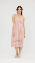 Load image into Gallery viewer, Blossomtime cotton &amp; lace slip.