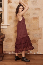 Load image into Gallery viewer, Evangeline Lace Slip in Bordeaux