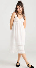 Load image into Gallery viewer, Blossomtime cotton &amp; lace slip.
