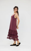 Load image into Gallery viewer, Evangeline Lace Slip in Bordeaux