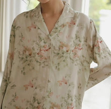 Load image into Gallery viewer, DrifWoo Green Floral Long Sleeve Pyjama Set – Soft &amp; Breathable