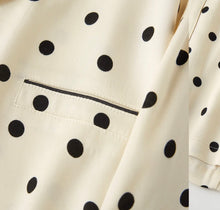 Load image into Gallery viewer, Polka Dot Viscose Pyjama Set | Women’s Luxury Sleepwear