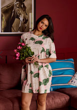 Load image into Gallery viewer, Kip &amp; Co Hydrandea Pink Organic Cotton Oversized T-shirt Nightie