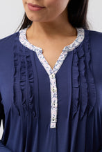 Load image into Gallery viewer, Yuu Jardin Ruffle Navy Nightie Y333J6