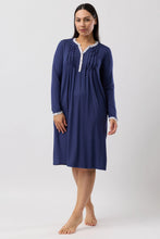 Load image into Gallery viewer, Yuu Jardin Ruffle Navy Nightie Y333J6