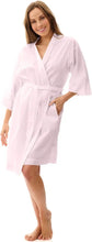 Load image into Gallery viewer, Givoni Dobby Soft Pink Cotton Wrap Robe 6AS54