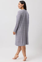 Load image into Gallery viewer, Yuu Casablanca Soft Comfortable Long Sleeve Nightie in Bluestone Y320C6