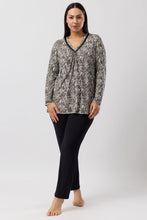 Load image into Gallery viewer, Yuu Leopard Pj set Y247L6 Black Pyjamas