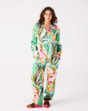 Load image into Gallery viewer, Kip &amp; Co Somerset Green Eco Satin Long Sleeve Shirt and Pant Pyjama Set - 40% OFF!!!