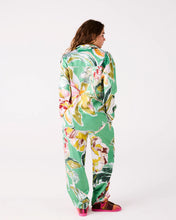 Load image into Gallery viewer, Kip &amp; Co Somerset Green Eco Satin Long Sleeve Shirt and Pant Pyjama Set - 40% OFF!!!