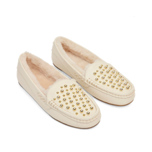 Load image into Gallery viewer, Kathryn Wilson Park Ave Slipper – Luxury Leather Slippers for Women