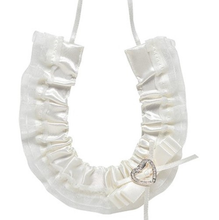 Load image into Gallery viewer, Bride Horseshoe White with bow and Diamanté Heart