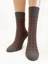 Load image into Gallery viewer, Adage Socks Cherry Praline - Soft Merino Dress Socks New Zealand Made.