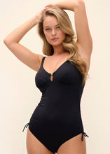 Load image into Gallery viewer, Fantasie Merissa Black Non Wired Plunge Swimsuit