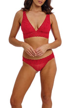 Load image into Gallery viewer, Halo Lace Red Bralette and Bikini Brief Set by Wacoal