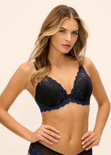 Load image into Gallery viewer, Embrace Lace Black/Night Sky Plunge Bra