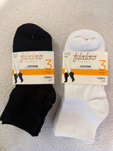 Load image into Gallery viewer, Filodoro Cotton Soft Top Socks - 3 pack