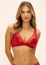 Load image into Gallery viewer, Embrace Lace Grandalia Red/rose Gold Soft Cup Bra by Wacoal