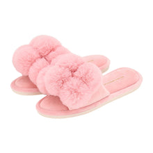 Load image into Gallery viewer, Pom Pom Slippers - Cosy Luxe - Pink Lemonade