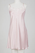 Load image into Gallery viewer, Carmen Kirstein 100%Silk Lace Slip Chemise Nightie. Made in New Zealand