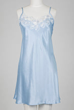 Load image into Gallery viewer, Carmen Kirstein 100%Silk Lace Slip Chemise Nightie. Made in New Zealand