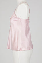 Load image into Gallery viewer, Carmen Kirstein 100% Silk Camisole with Lace