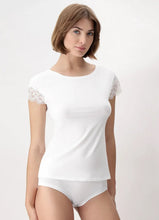 Load image into Gallery viewer, Oroblu Perfect line cotton lace t-shirt vobt67331