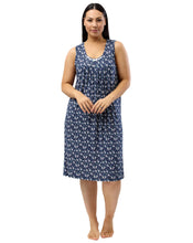 Load image into Gallery viewer, Yuu Navy Garden Sleeveless Nightie Y463G - 1 left in small