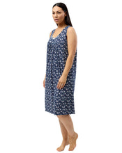 Load image into Gallery viewer, Yuu Navy Garden Sleeveless Nightie Y463G - 1 left in small