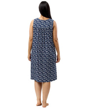 Load image into Gallery viewer, Yuu Navy Garden Sleeveless Nightie Y463G - 1 left in small