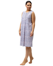 Load image into Gallery viewer, Schrank Sleeveless Nightie Pink and Navy Flower Print SK416A - 1 left size 16