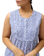 Load image into Gallery viewer, Schrank Sleeveless Nightie Pink and Navy Flower Print SK416A - 1 left size 16