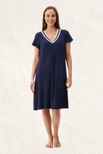 Load image into Gallery viewer, Givoni Comfortable Nightie - Navy with inner bra shelf 6LE71