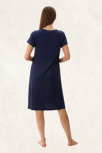 Load image into Gallery viewer, Givoni Comfortable Nightie - Navy with inner bra shelf 6LE71