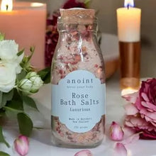 Load image into Gallery viewer, Anoint Rose Bath Salts in a Bottle