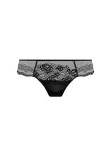 Load image into Gallery viewer, Ravissant Underwire Bralette and Tanga Black Set