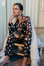 Load image into Gallery viewer, Silk Chocolate Polka Dot or Spot Pyjama Set - 100% Silk by GINIA