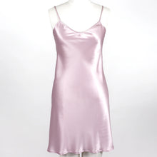Load image into Gallery viewer, Carmen Kirstein 100%Silk Slip Chemise Nightie NZ Made.